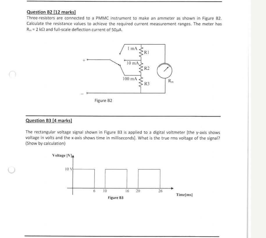 Solved Question B2 [12 Marks] Three-resistors Are Connected | Chegg.com