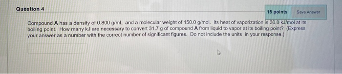 Solved Question 4 15 points Save Answer Compound A has a | Chegg.com