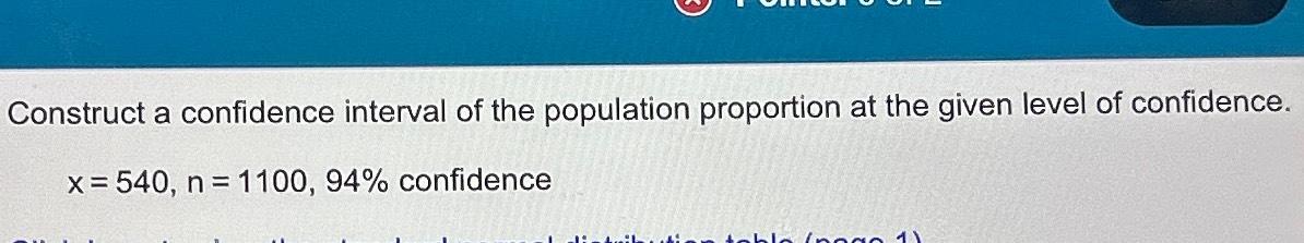 Solved Construct a confidence interval of the population | Chegg.com