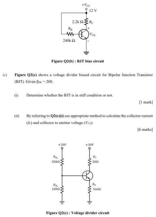 Solved (a) Bipolar Junction Transistor (BJT) Has Three Modes | Chegg.com