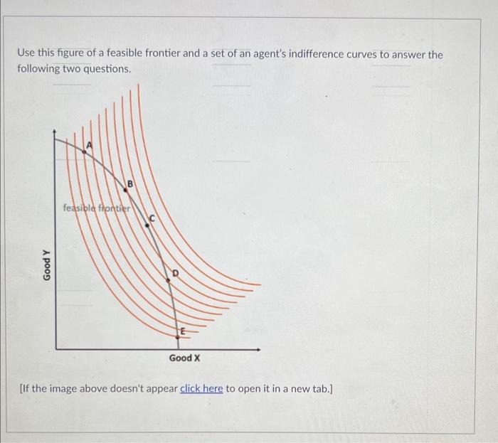Solved Use this figure of a feasible frontier and a set of | Chegg.com
