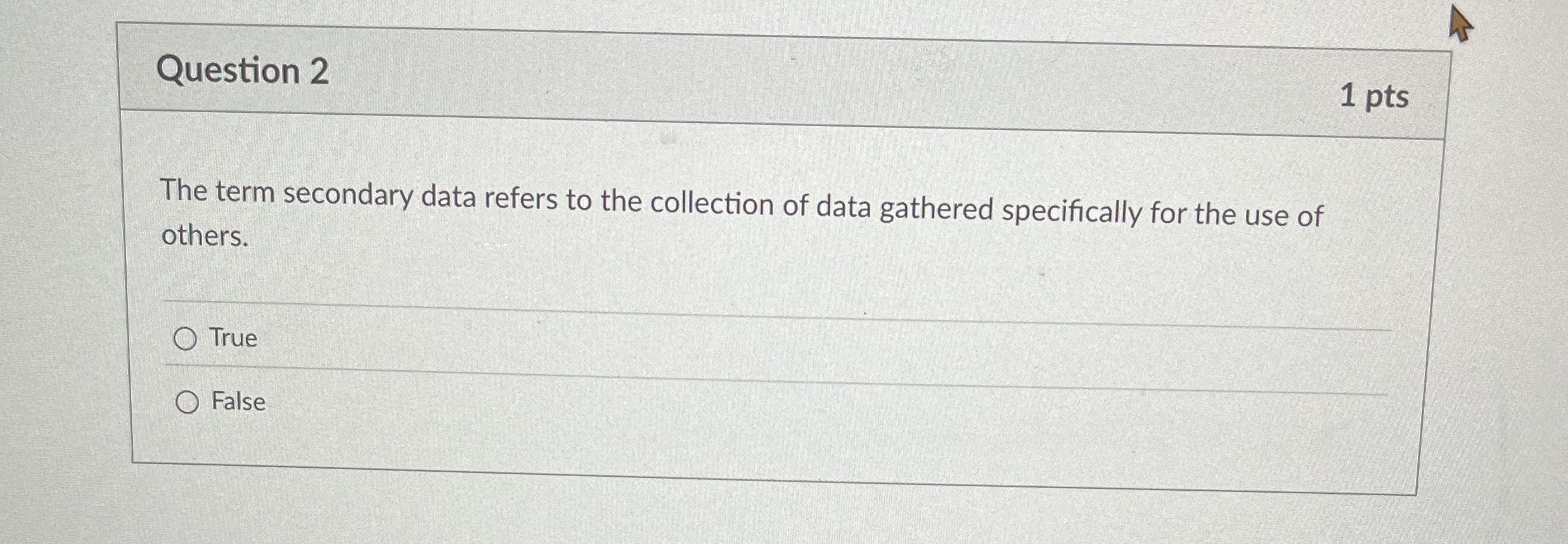 Solved Question 21 ﻿ptsThe term secondary data refers to the