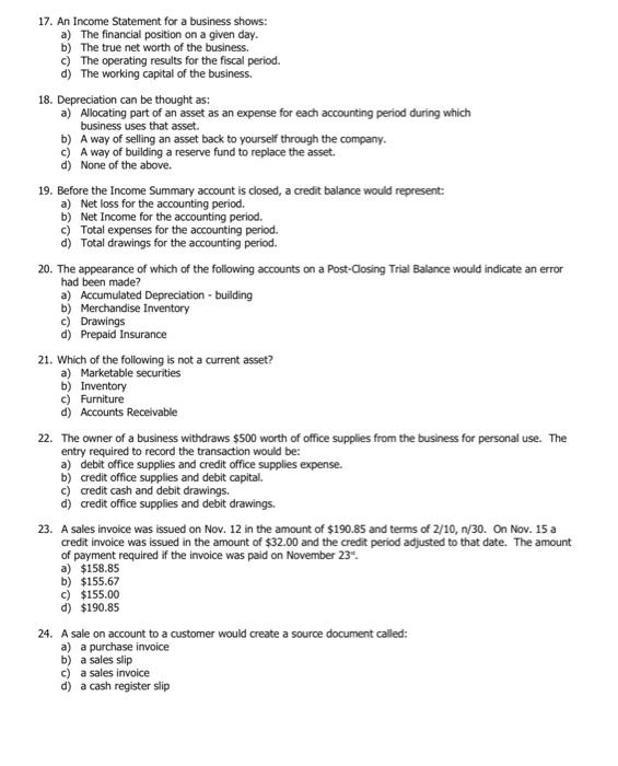 Solved PART 1- MULTIPLE CHOICE Select the best answer for | Chegg.com