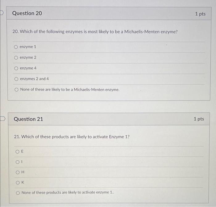 Solved (19-22). Shown below is a biosynthetic pathway. Often | Chegg.com