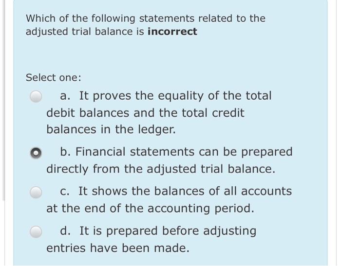 Solved Which of the following statements related to the | Chegg.com