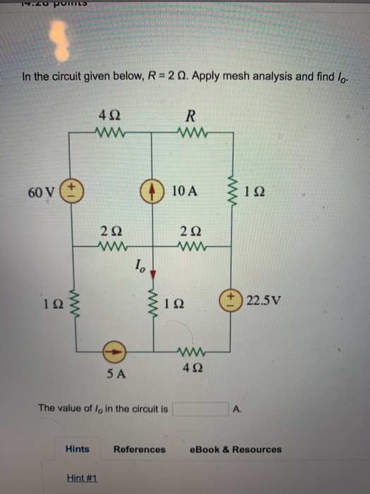 Solved ΤΣΟΡΟΠΙ In the circuit given below, R = 2 . Apply | Chegg.com