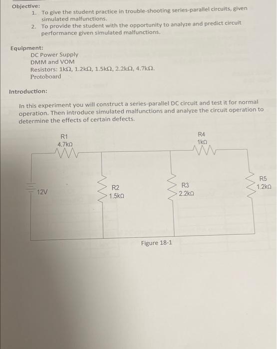 Solved Objective: 1. To Give The Student Practice In Trouble | Chegg.com