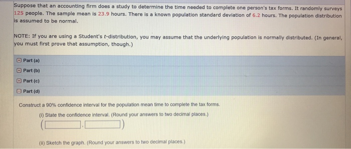 Solved Suppose that an accounting firm does a study to | Chegg.com