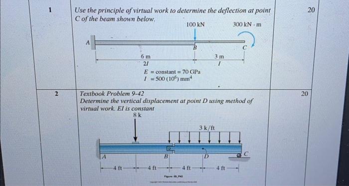 Solved Use the principle of virtual work to determine the | Chegg.com