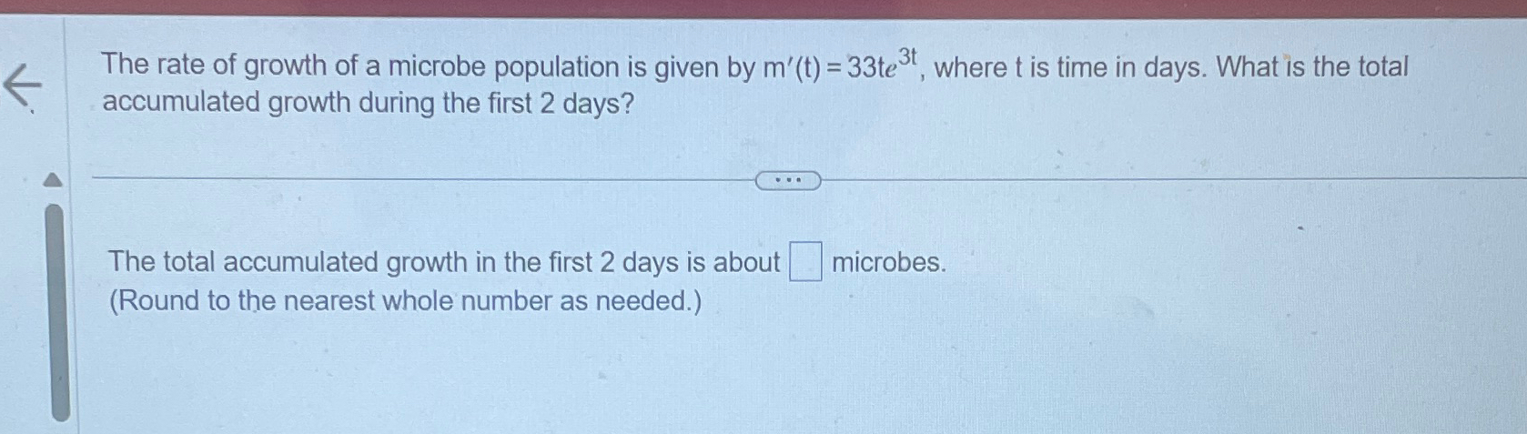 Solved The rate of growth of a microbe population is given | Chegg.com