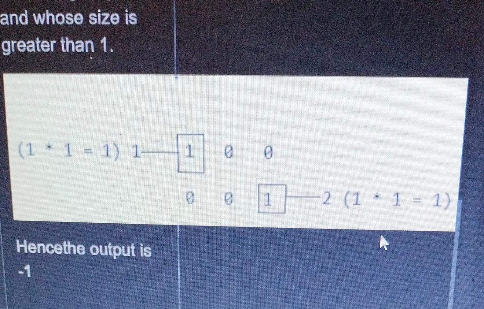Solved Problem Statement .. Consider a binary matrix of | Chegg.com