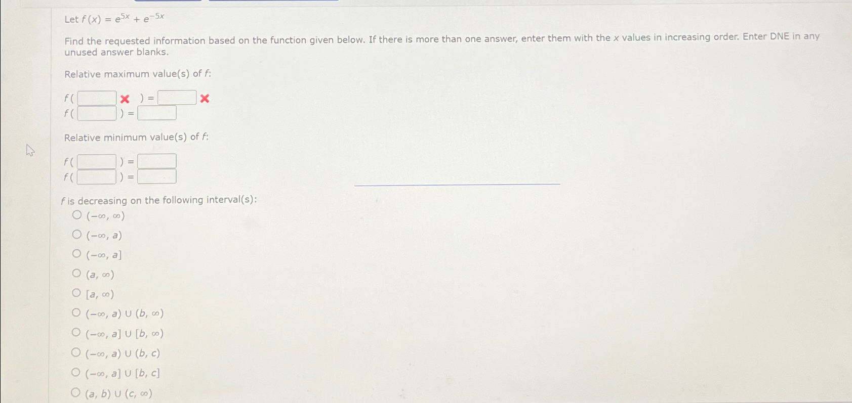 Solved Let Fxe5xe 5xfind The Requested Information Based 6535