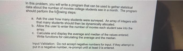Solved In this problem, you will write a program that can be | Chegg.com