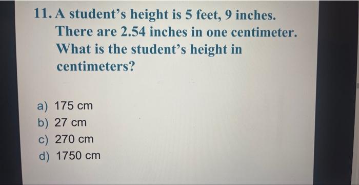 Height 175 outlet cm in inches