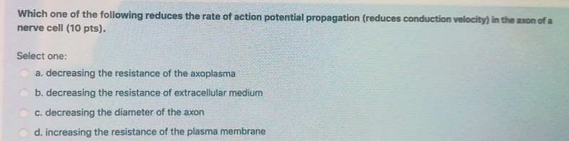 Solved Which one of the following reduces the rate of action | Chegg.com