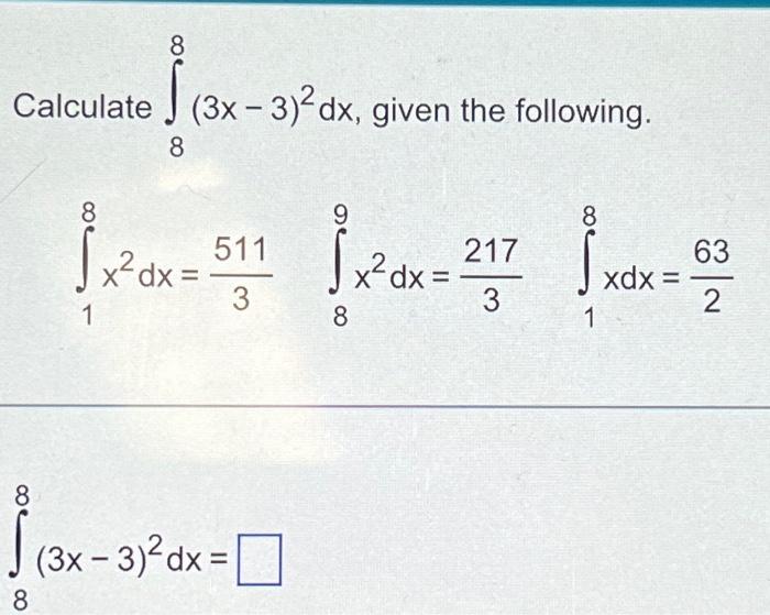 integration of dx x 3 8