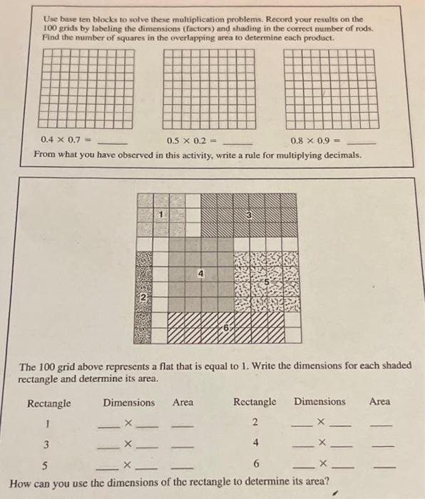 How to Use Base Ten Blocks