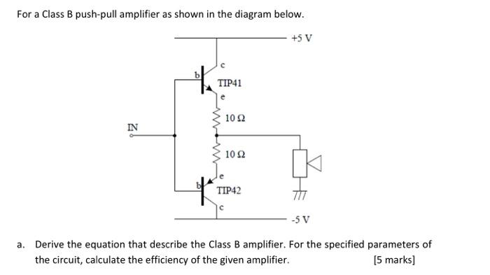 Push Pull Amplifier Circuit Diagram - Circuit Diagram