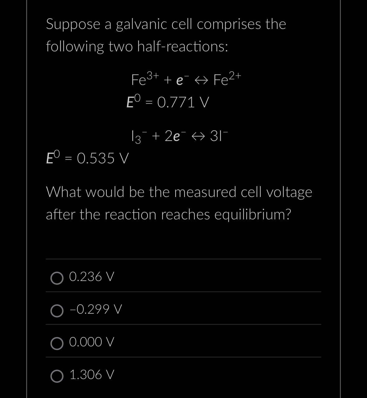 Solved Suppose a galvanic cell comprises the following two | Chegg.com