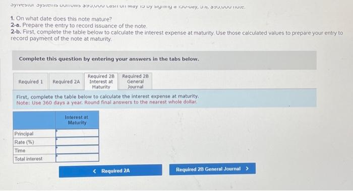 Solved Prepare the entry to record issuance of the note. | Chegg.com