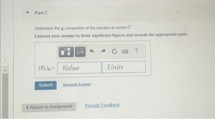 Solved Determine The Reactions At The Roller B, The Rocker | Chegg.com