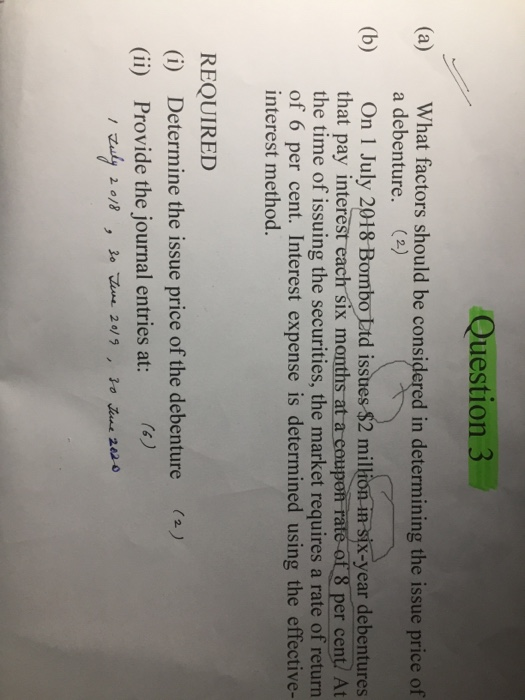 Solved Question 3 (a) (b) What Factors Should Be Considered | Chegg.com