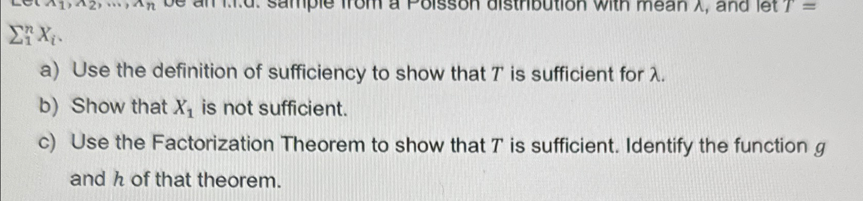 Solved \\\\sum_1^n x_(i)\\na) Use the definition of | Chegg.com