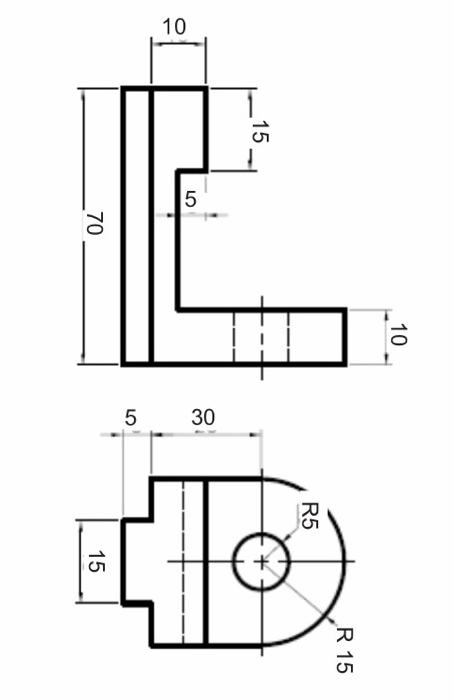 Solved draw an isometric perspective image of the model | Chegg.com