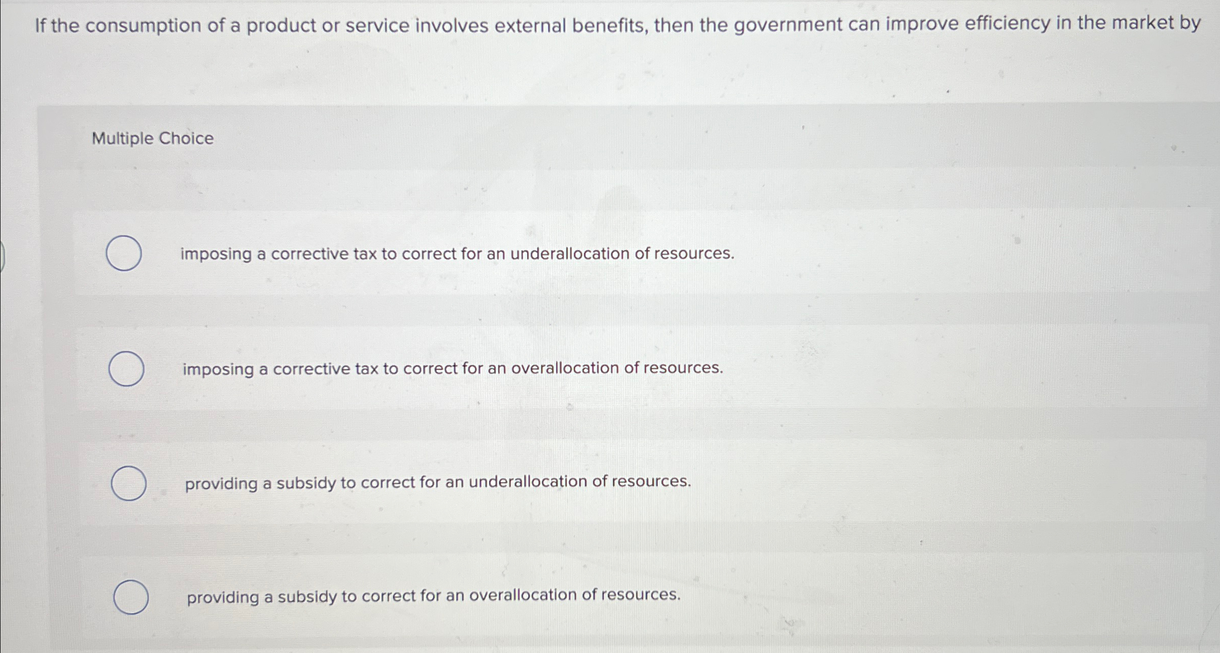 Solved If the consumption of a product or service involves | Chegg.com