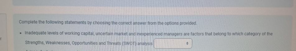 Solved Complete the following statements by choosing the | Chegg.com