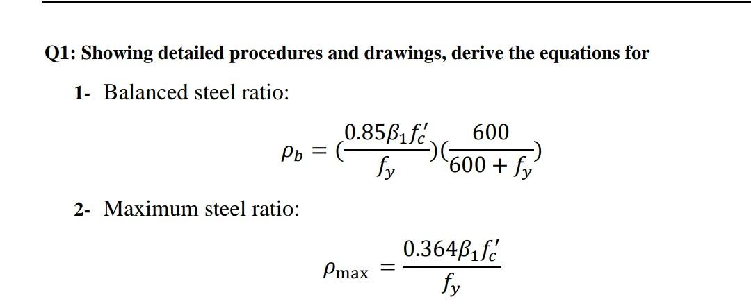 Steel Ratio Formula