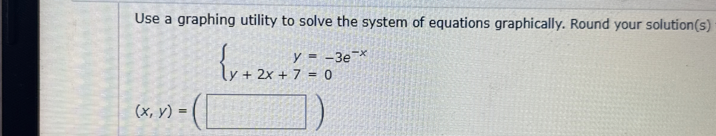 Solved Use a graphing utility to solve the system of | Chegg.com