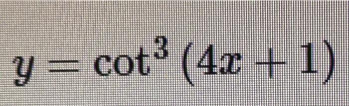 y cot (- 1 )(( 4 x 2x 2 3x 2 ))