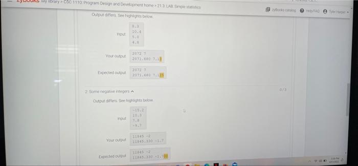 Solved Some 13 LAB. Simple Statistics Tys HD TH Given | Chegg.com