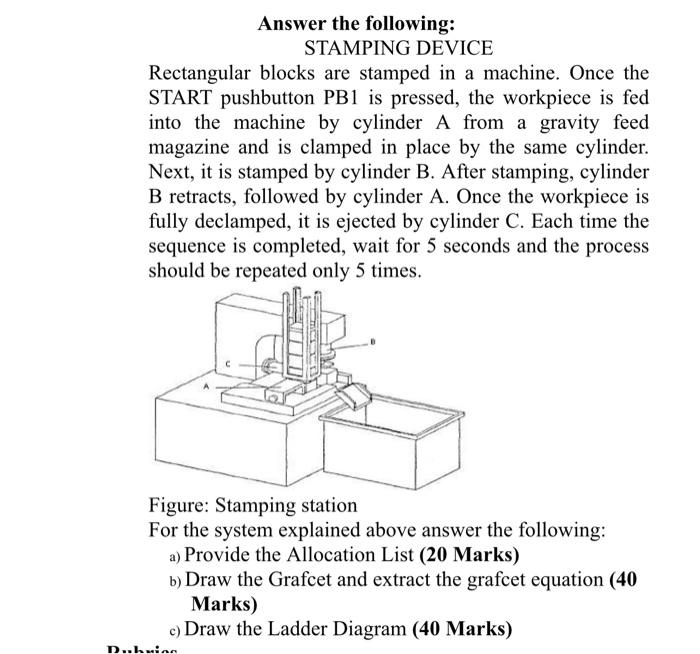 Answer The Questions A And B And C With PLC | Chegg.com