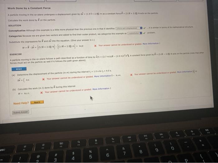 Solved Work Done by a Constant Force A partide moving in the | Chegg.com