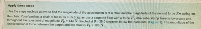 Solved Apply these steps Use the steps outlined above to | Chegg.com