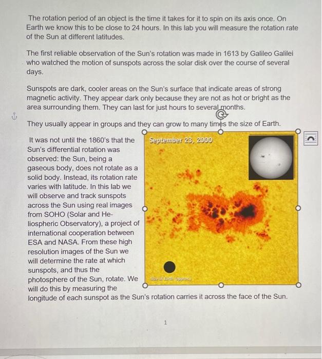 The rotation period of an object is the time it takes | Chegg.com