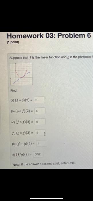 Solved Homework 03: Problem 6 (1 Point) Suppose That F Is | Chegg.com