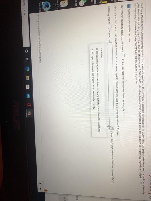 Solved The Farley Manufacturing Company prides itself on the