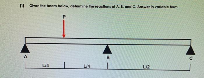 Solved 11 Given The Beam Below, Determine The Reactions At | Chegg.com