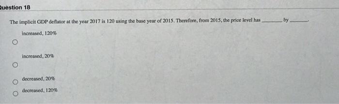 Solved Question 17 A decrease in autonomous expenditure | Chegg.com
