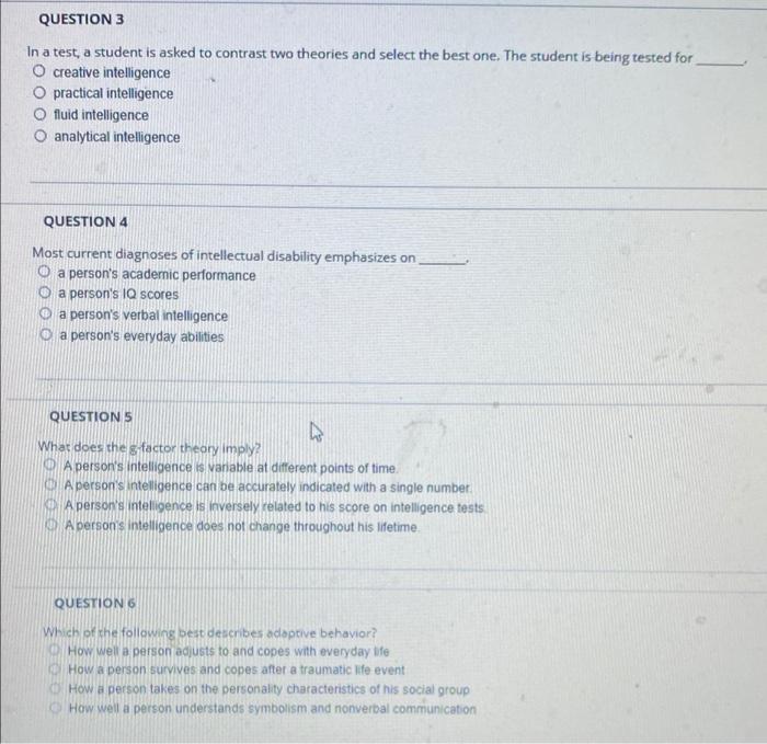 Solved Question 3 In A Test A Student Is Asked To Contrast Chegg Com