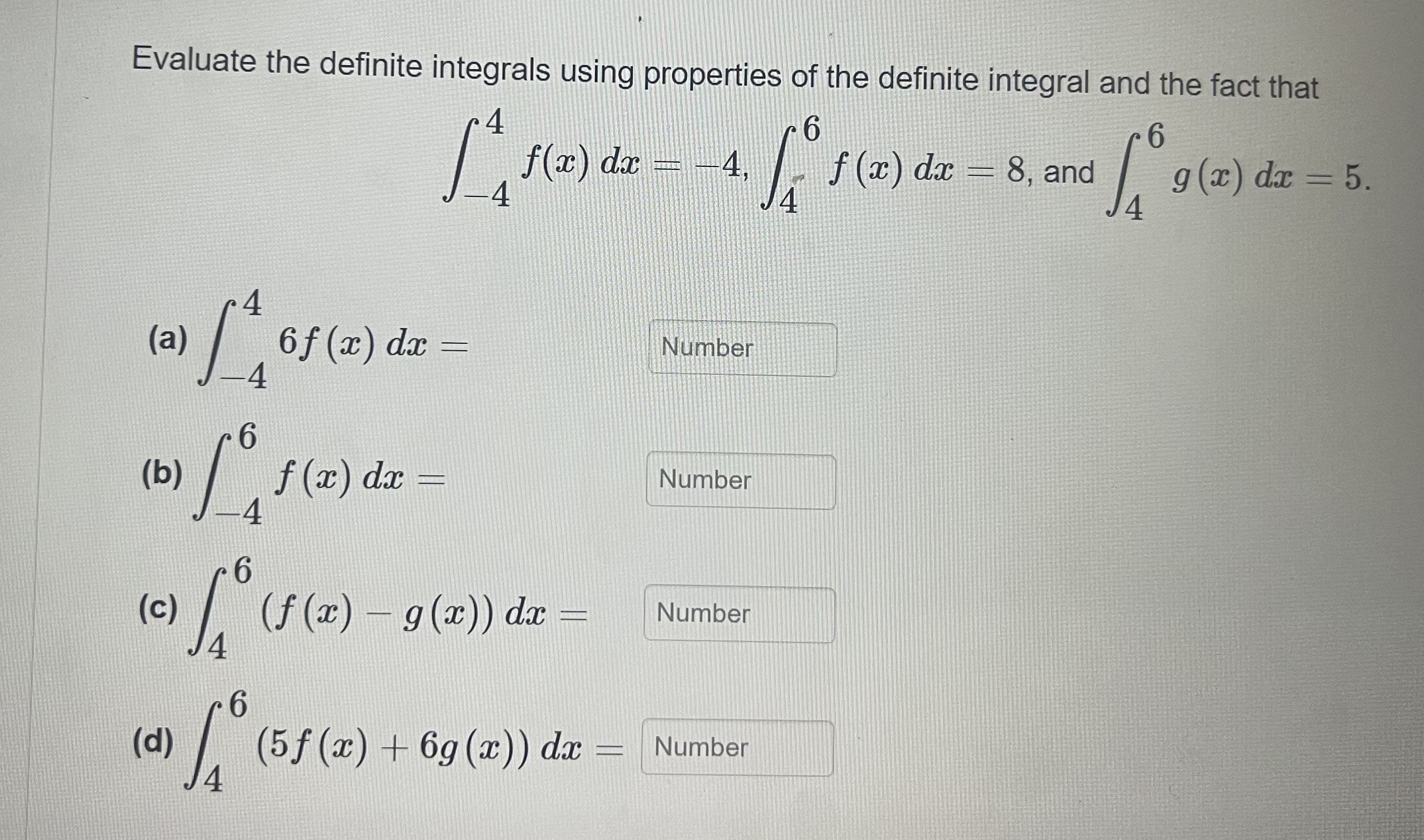 Solved Evaluate the definite integrals using properties of | Chegg.com