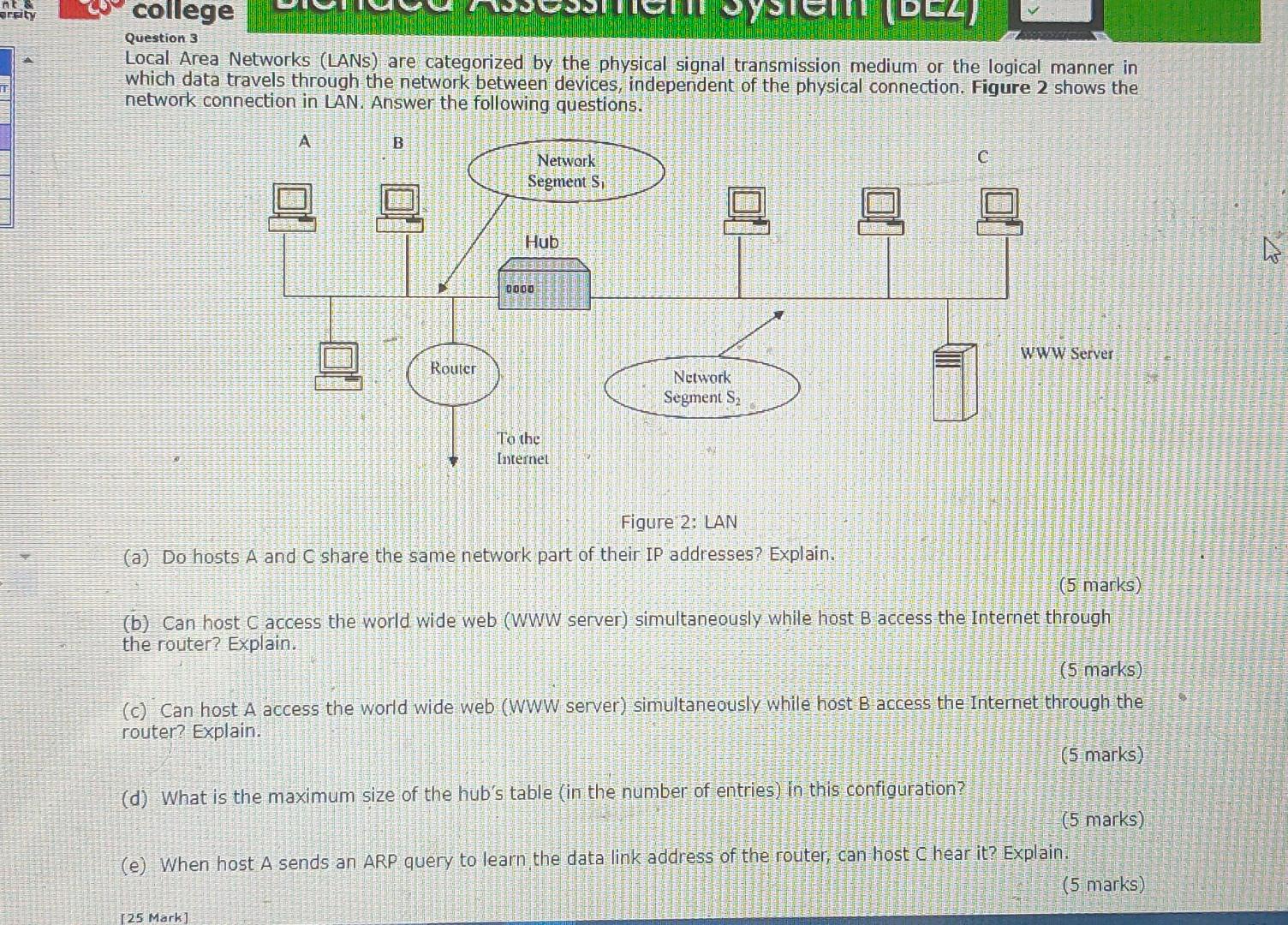 homework 2 local area networks answers