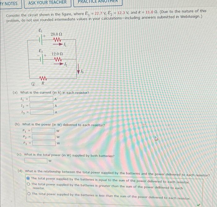 Solved Consider the circuit shown in the figure, where E1 = | Chegg.com
