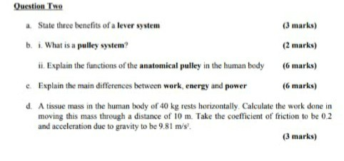 lever pulley system