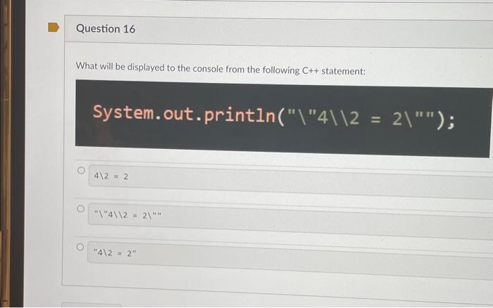 Solved What will be displayed to the console from the | Chegg.com