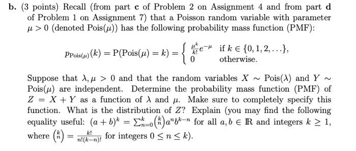 Solved Problem 2 (5 points) a. (2 points) Suppose X | Chegg.com