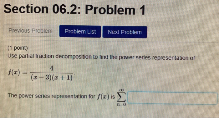Solved Section 06.2: Problem 1 Previous Problem Problem List | Chegg.com